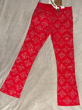 Watson Denim Red Rhinestone Star Bootcut Jeans NWT